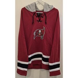 FOCO Tampa Bay Buccaneers NFL Hockey Style Hoodie Medium NWT